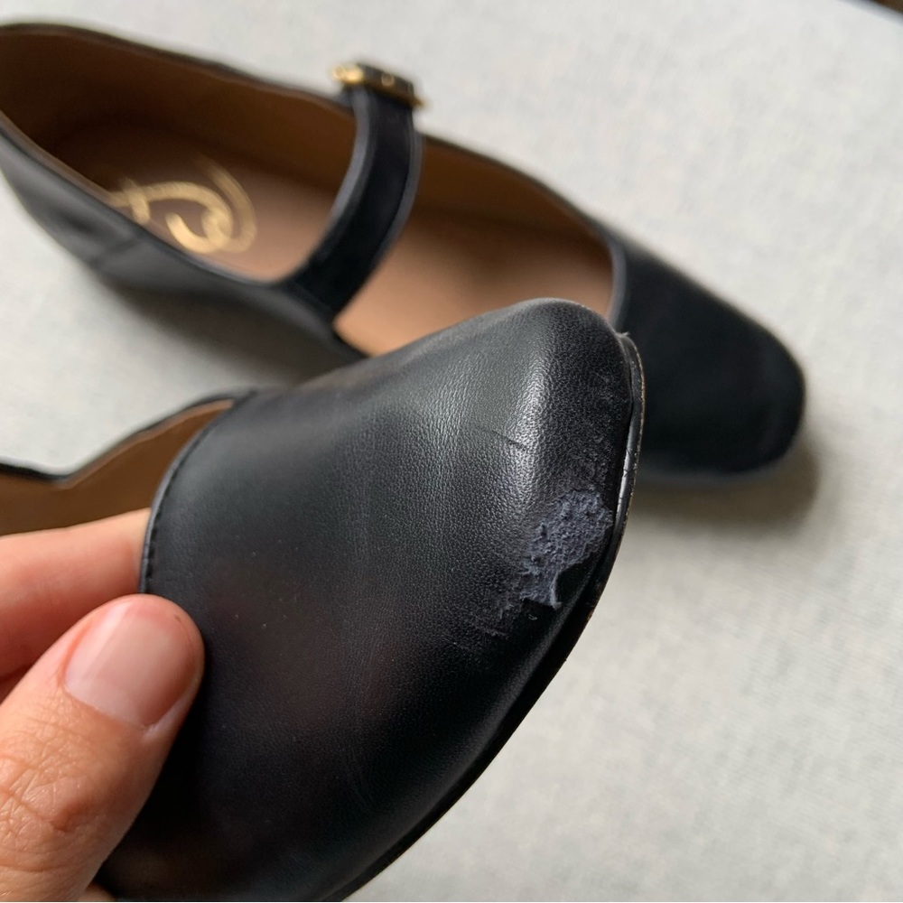 Sam Edelman Michaela Mary Janes in Black Leather, size 8